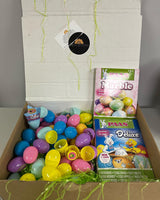 Pre-filled plastic Easter eggs/2 Easter egg dye  kit