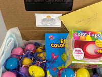 Pre-filled plastic Easter eggs/2 Easter egg dye  kit