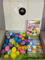 Pre-filled plastic Easter eggs & 2 Easter egg dye kits